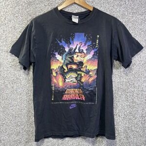 Vintage Nike Shirt Mens Medium Black Godzilla Vs Barkley Graphic Tee 90s